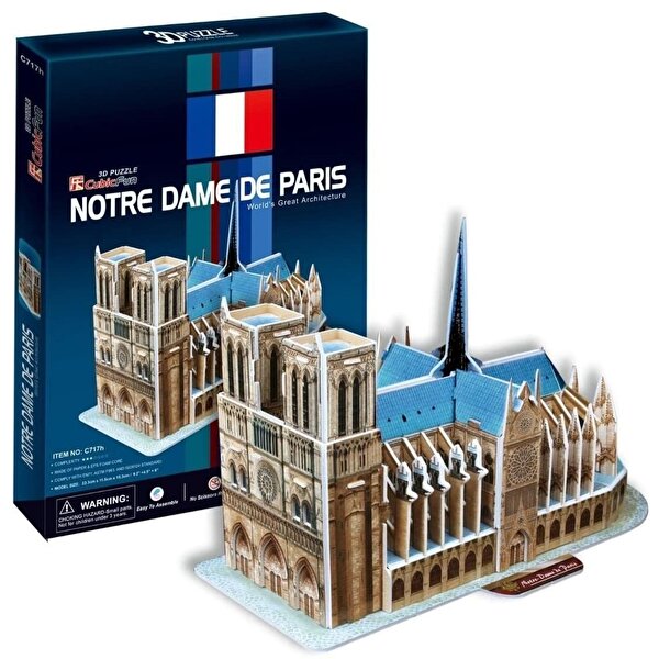 Cubic Fun 3D Puzzle 40 Parça Notre Dame Kilisesi Fransa