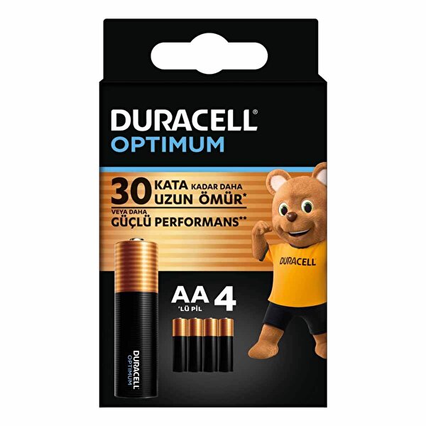 Duracell Optimum 4’lü AA Kalem Pil