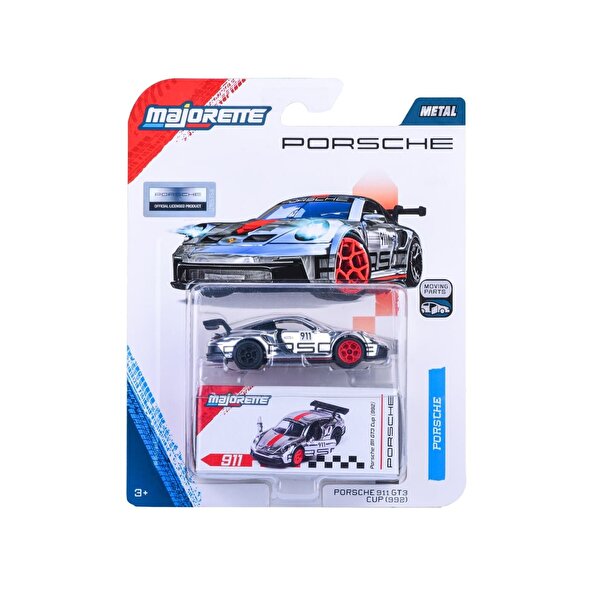 Majorette Porsche Deluxe Metal Model Araba Porsche 911 GT3 Cup (992)