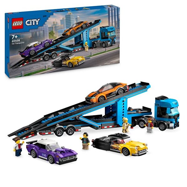 LEGO City Spor Arabalı Araç Taşıma Kamyonu 60408