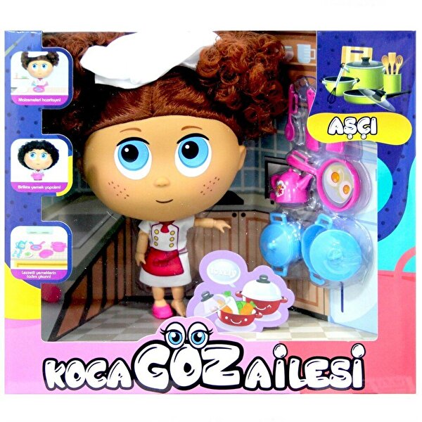 Koca Göz Ailesi Aşçı Bebek Kızıl Saçlı