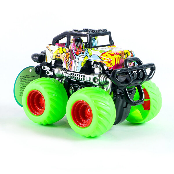 Dev Yeşil Tekerli Minik Araç