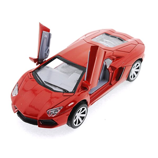 Diecast Sesli Işıklı Arabalar - Kırmızı Lamborghini