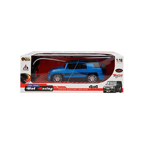 Uzaktan Kumandalı Şarjlı Mavi Jeep Araba