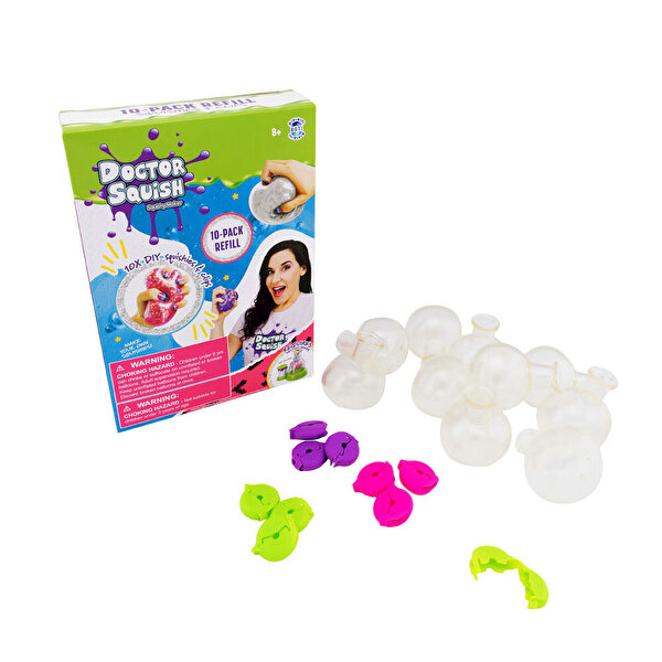 Doctor Squishy Yedek Paket 10 Adet Balon ve Klips