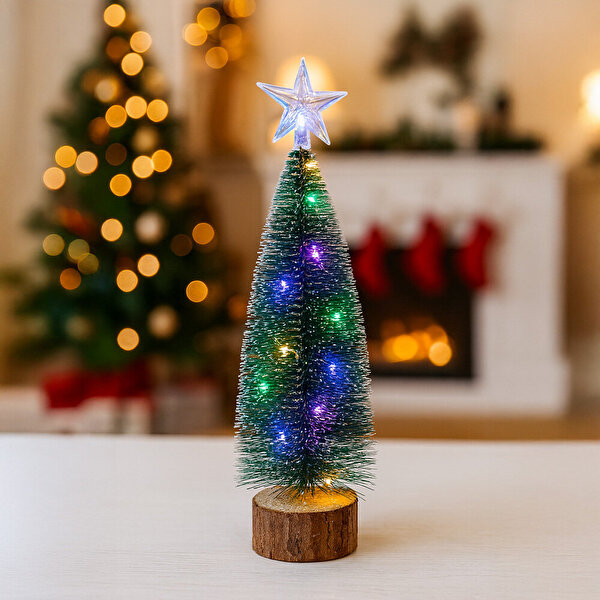 Led Işıklı Mini Yılbaşı Çam Ağacı 30 Cm