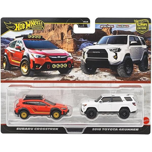 Hot Wheels 2'li̇ Premi̇um Araba Subaru Crosstek & 2018 Toyota 4Runner JBK98