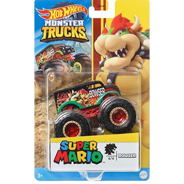 Hot Wheels Monster Trucks Gösteri Dünyası Temalı 1:64 Arabalar Bowser HCR78