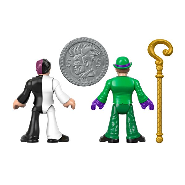 Imaginext DC Super Friends Aksiyon Figürleri The Riddler Two Face GBL90