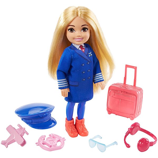 Barbie Chelsea Meslekleri Öğreniyor Bebek Serisi Pilot GTN90