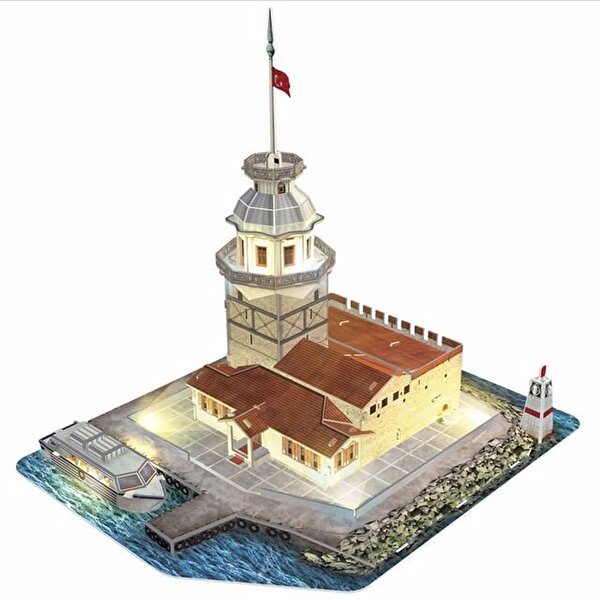 Cubic Fun Kız Kulesi Led Işıklı 3D Puzzle