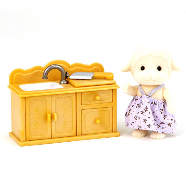 Sylvanian Families Koyun Kız Kardeş Ve Mutfak Seti
