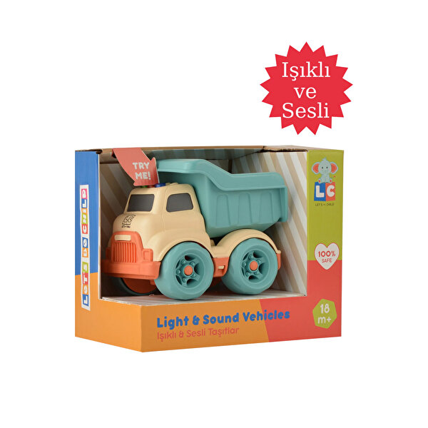 Let's Be Child Işıklı ve Sesli Minik Kamyon Beyaz