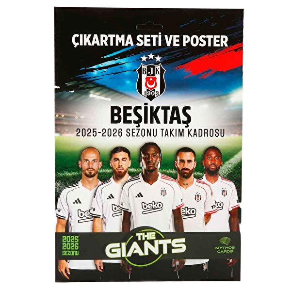 Beşiktaş The Giants 2025-2026 Sezonu Poster ve Çıkartma Seti