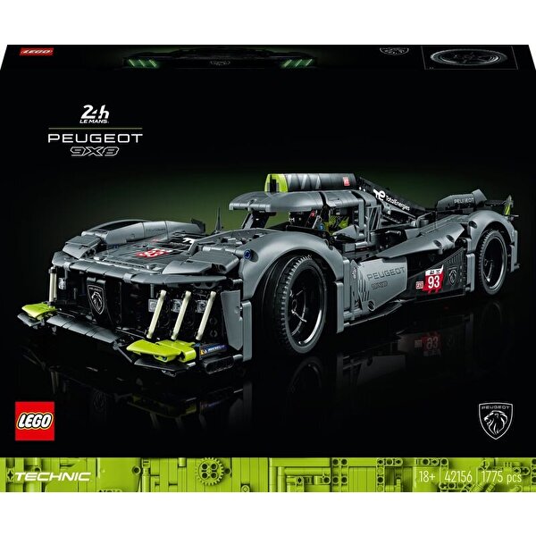 LEGO Technic PEUGEOT 9x8 24H Le Mans Hybrid Hypercar 42156