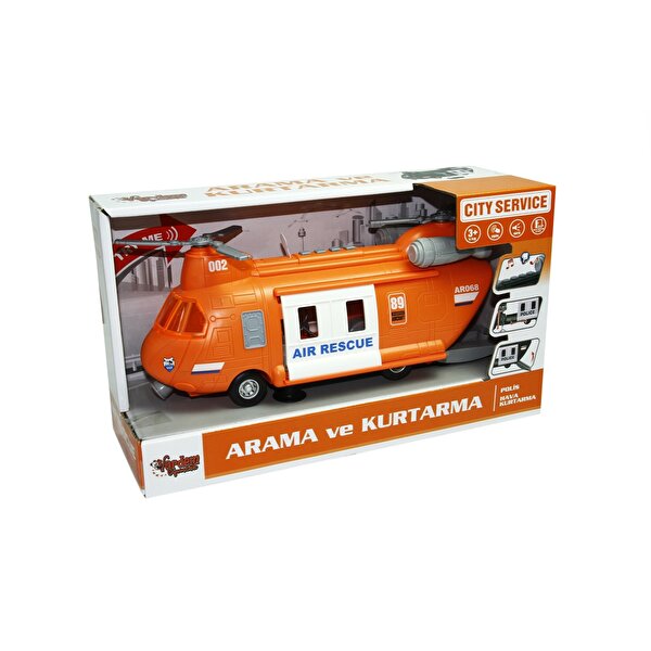 1:16 Ölçekli Sesli Işıklı Hava Kurtarma Helikopteri