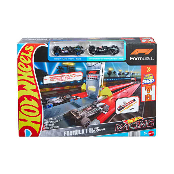 Hot Wheels Formula 1 Hızlı Başlangıç Pist Seti Ve 1:64 Ölçekli 2 Metal F1 Arabası JKM88