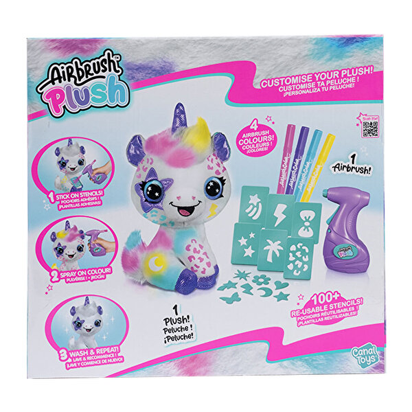 Airbrush Plush Peluş Unicorn