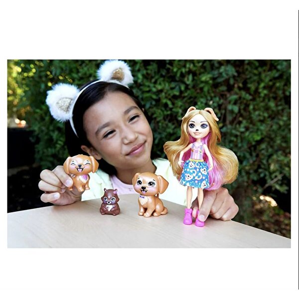 Enchantimals Aile Serileri Oyun Seti Gerika Golden Retriver Ailesi HHB85