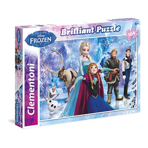 Clementoni 104 Parça Frozen Parlayan Puzzle