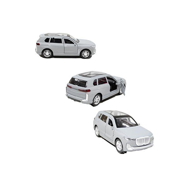 Sesli Işıklı Metal Çek Bırak Jeep Gri