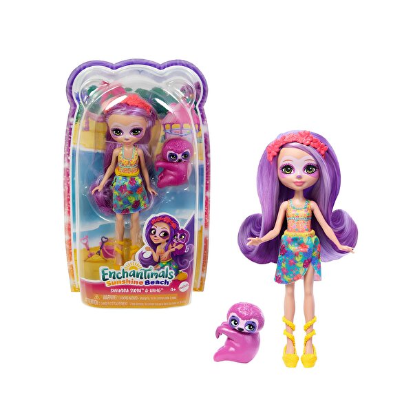 Enchantimals Popüler Karakter BebeklerSabindra Sloth ve Hang HRX82