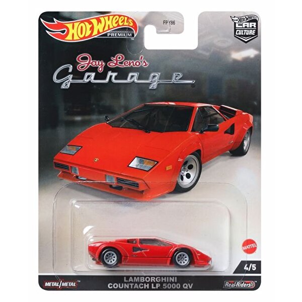 Hot Wheels Car Culture Arabalar Jay Leno's Lamborghini Countach LP 5000 QV Kırmızı HCK09