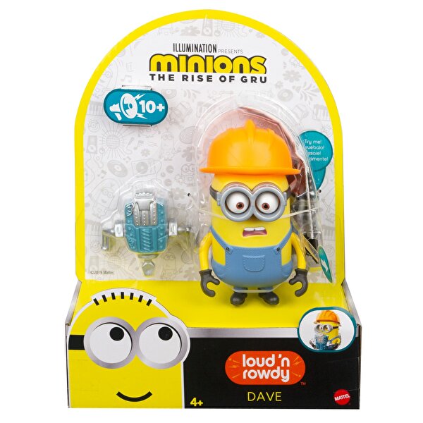 Minions 10 cm Sesli ve Hareketli Film Figürleri - Dave GMF03