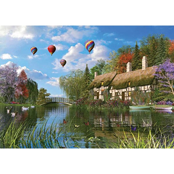 Ks Puzzle 1000 Parça Old River Cottage