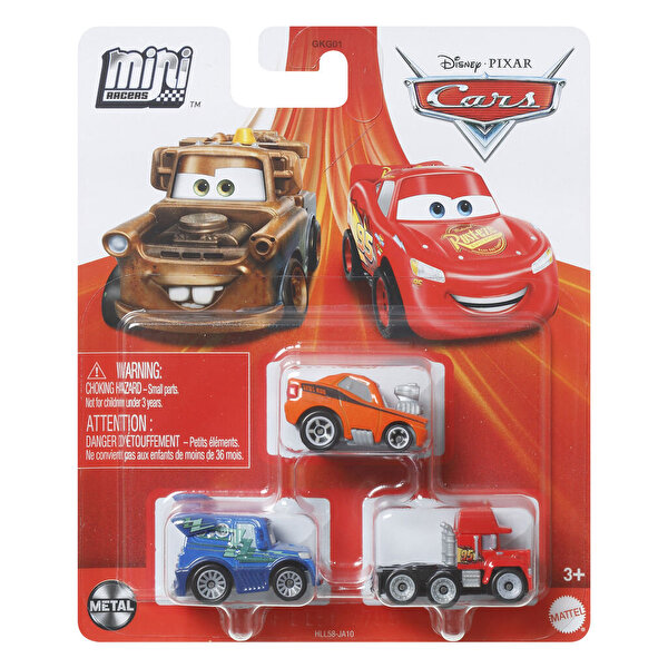 Cars Mini Karakter Arabalar Üçlü Paket HLL58