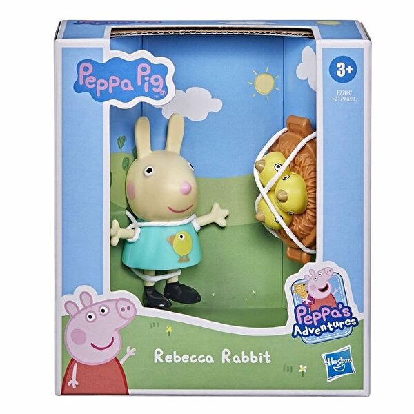 Peppa Pig ve Arkadaşları Sürpriz Tekli Figür Rebecca Rabbit F2208