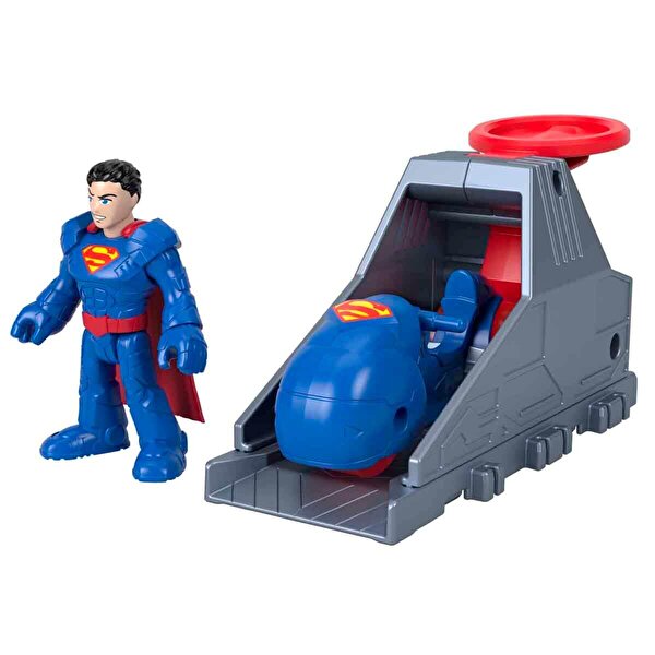 Imaginext DC Super Friends Aksiyon Figürü ve Fırlatma Seti Superman Launcher
