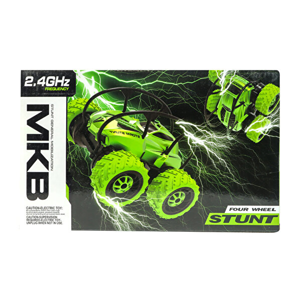 Uzaktan Kumandalı Yeşil Taklacı Araba