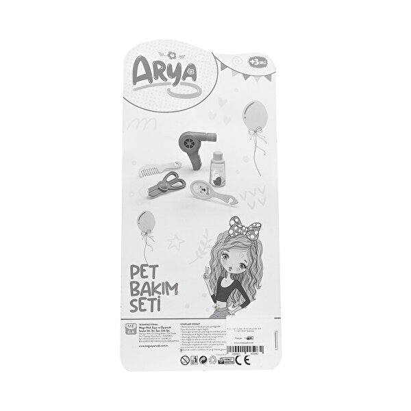 Arya Pet Bakım ve Pet Besleme Seti̇ Üçgen Desen Elbiseli