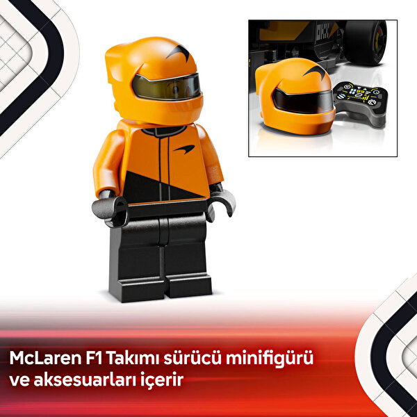 LEGO Speed Champions McLaren F1 Team MCL38 Yarış Arabası 77251