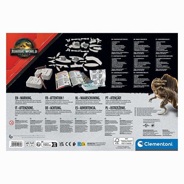 Clementoni Jurassic World Mosasaurus ve Brachiosaurus Kazı Seti