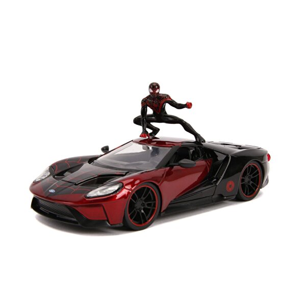 Jada Marvel's Spider-Man: Miles Morales 2017 Ford GT Araç ve Figür