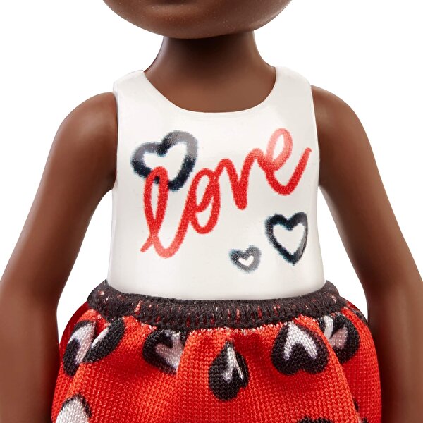 Barbie Aksesuarlı Chelsea Bebekler Kalp Desenli Etekli GXT35