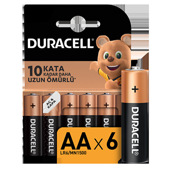 Duracell AA Basic 6'lı Kalem Pil