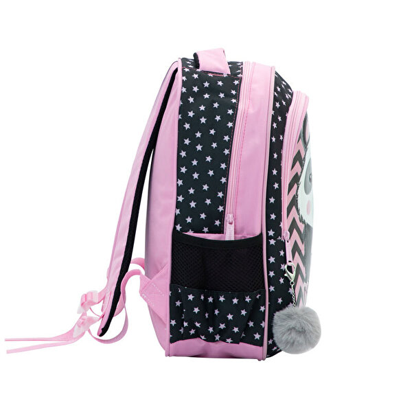 Muggle Tek Bölmeli Panda Siyah Anaokulu Sırt Çantası 7327