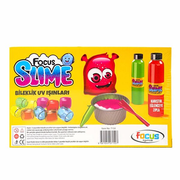 Slime Deney Seti ve UV Işınlı Bileklik