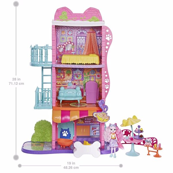 Enchantimals Şehir Evi ve Kafe Oyun Seti HHC18