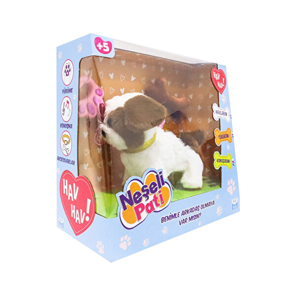 Neşeli̇ Pati Kahverengi Beyaz Köpek