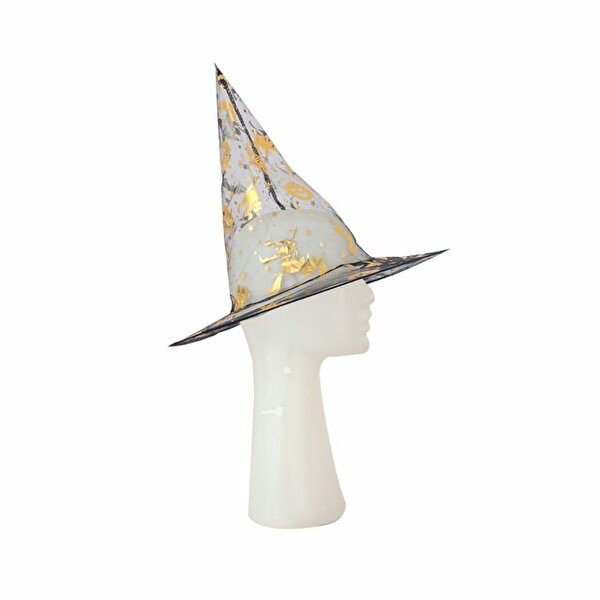 Cadı Şapkası Altın Desenli