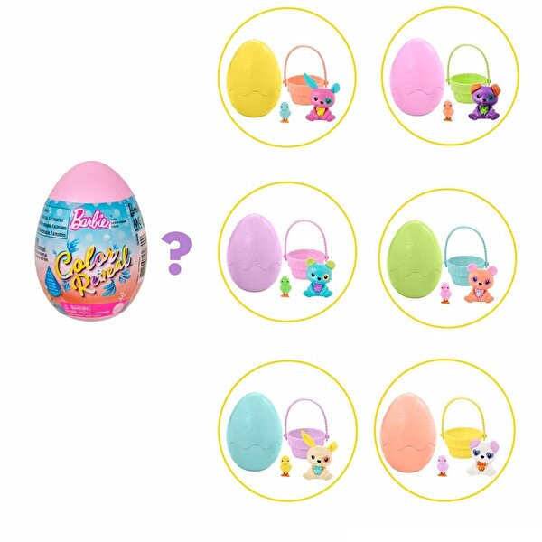 Barbie Color Reveal Renk Değiştiren Sürpriz Hayvan Figürü Seti Turkuaz