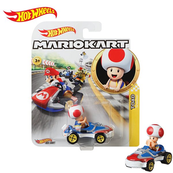 Hot Wheels Mario Kart Karakter Araçlar Toad Sneeker Kart GBG30
