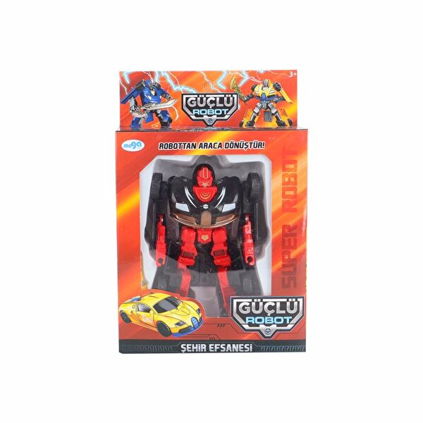 Mega Dönüşen Süper Robot Siyah