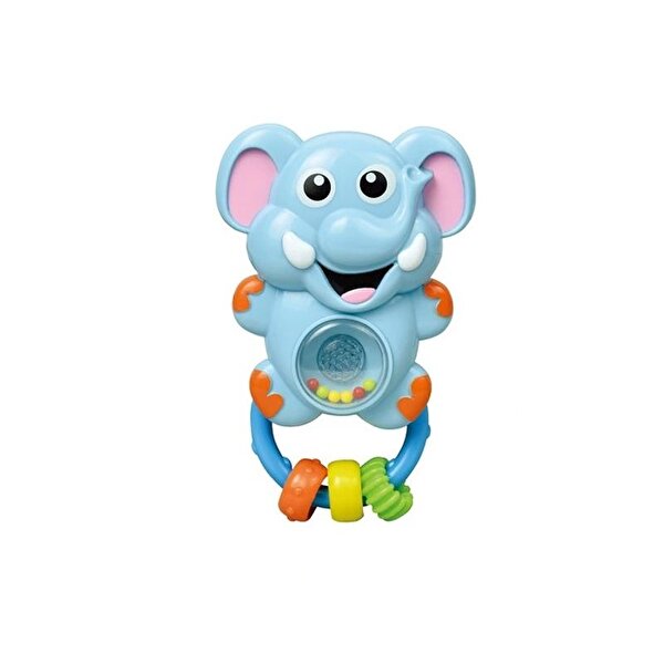 Babycim Sesli Fil Çıngırak Mavi