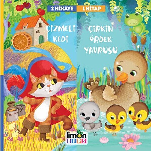 2 Hikaye 1 Kitap Çizmeli Kedi Çirkin Ördek