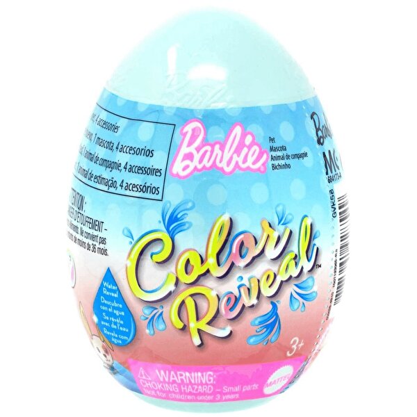 Barbie Color Reveal Renk Değiştiren Sürpriz Hayvan Figürü Seti Turkuaz